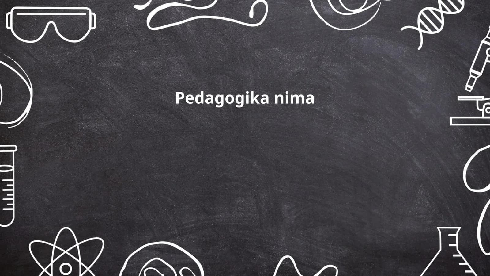 Pedagogika nima