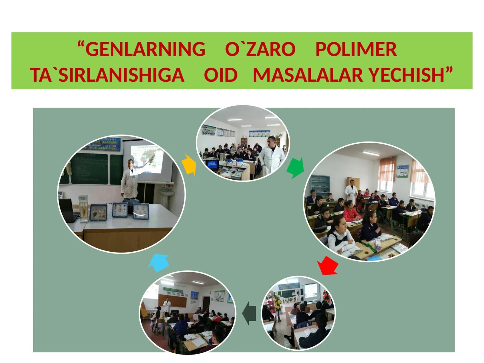 GENLARNING O`ZARO POLIMER TA`SIRLANISHIGA OID MASALALARYECHISH