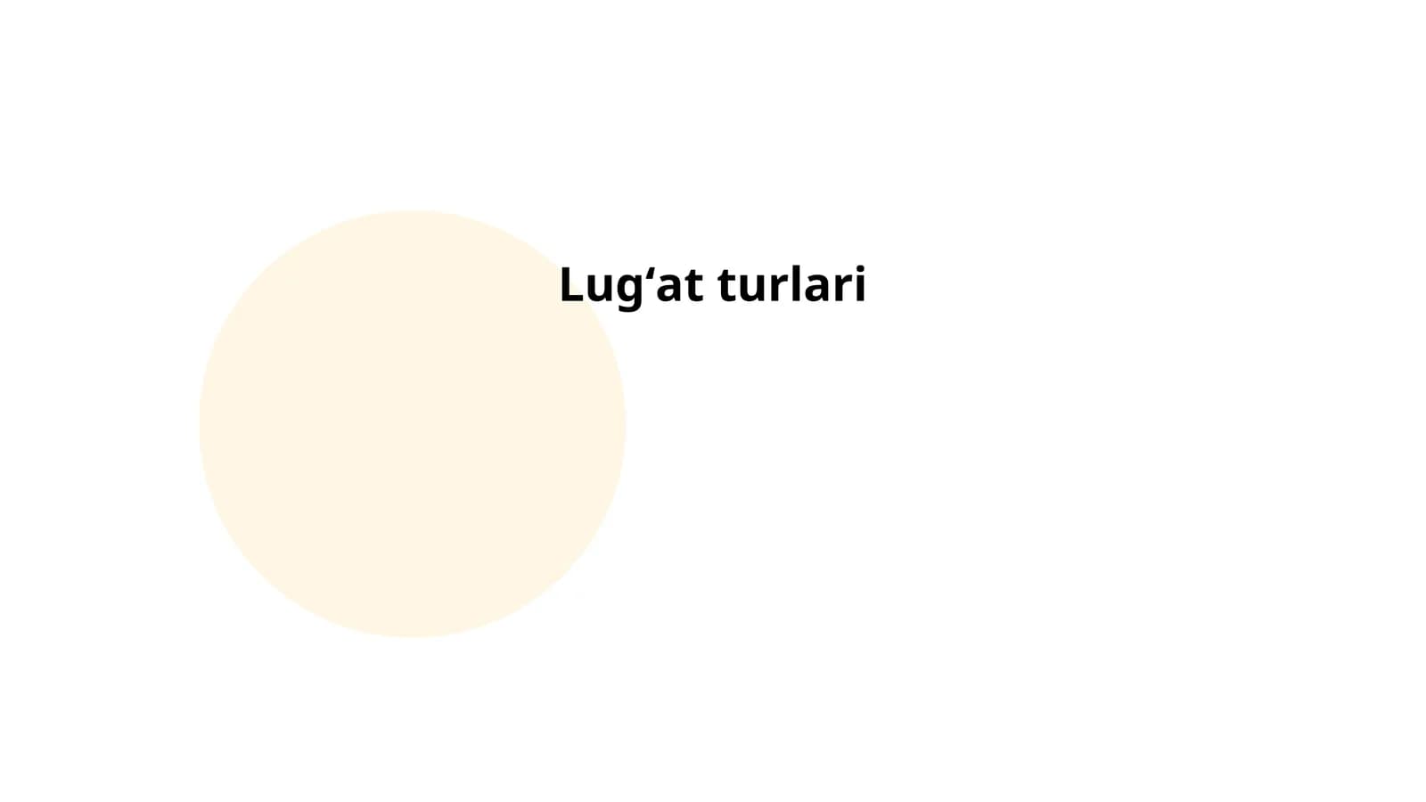 Lugʻat turlari