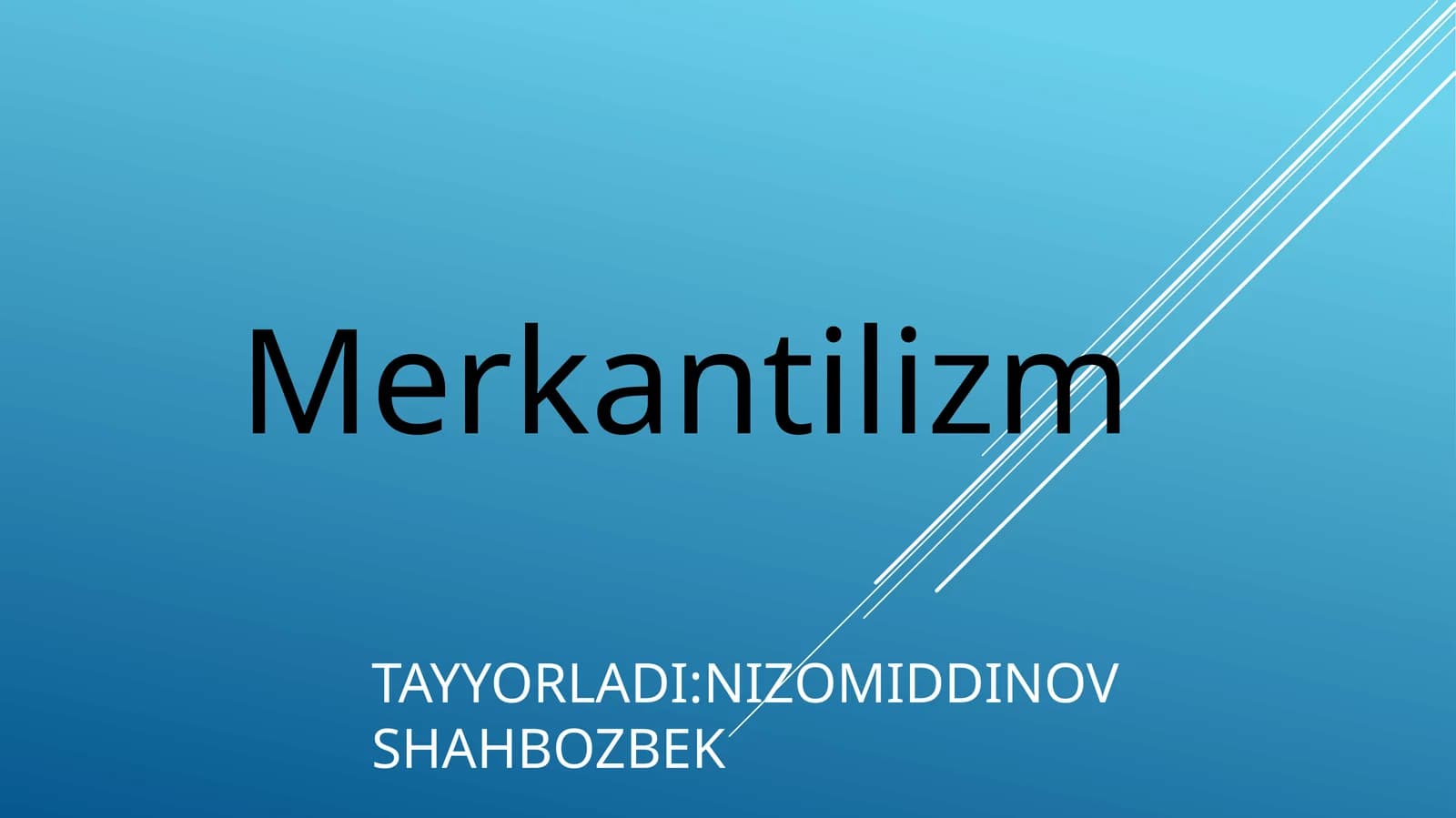 Merkantilizm