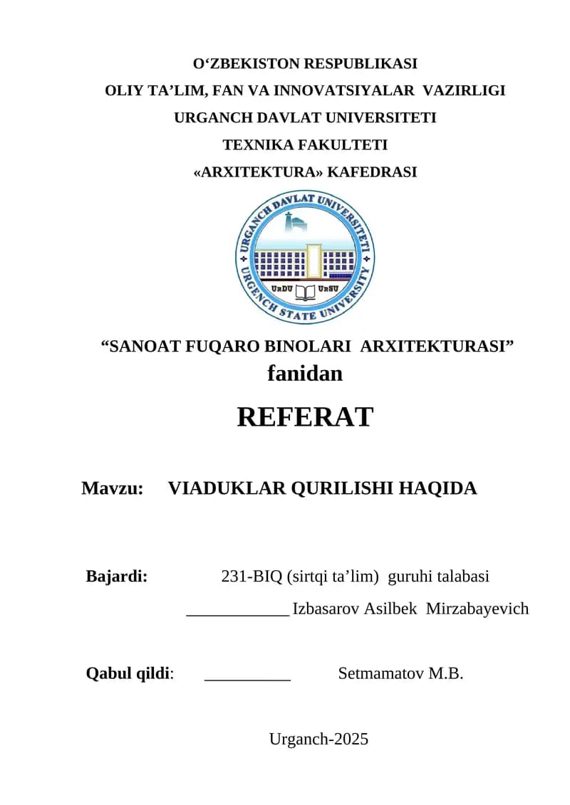 SANOAT FUQARO BINOLARI ARXITEKTURASI