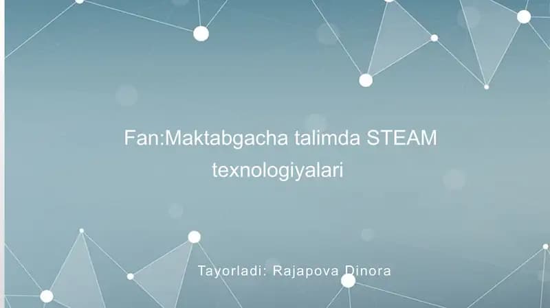 STEM ta'limini rivojlantirish video-seminari