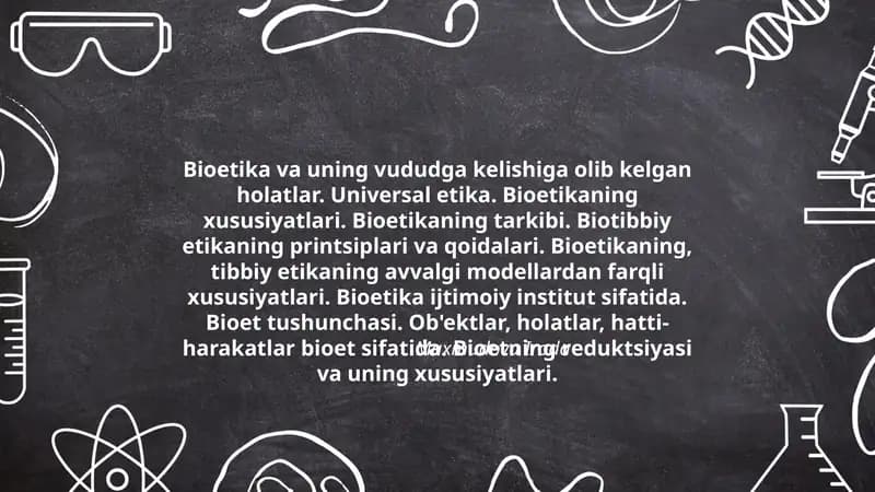 Bioetika va uning vududga kelishiga olib kelgan holatlar