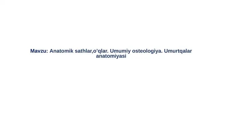 Anatomiksathlar, o’qlar