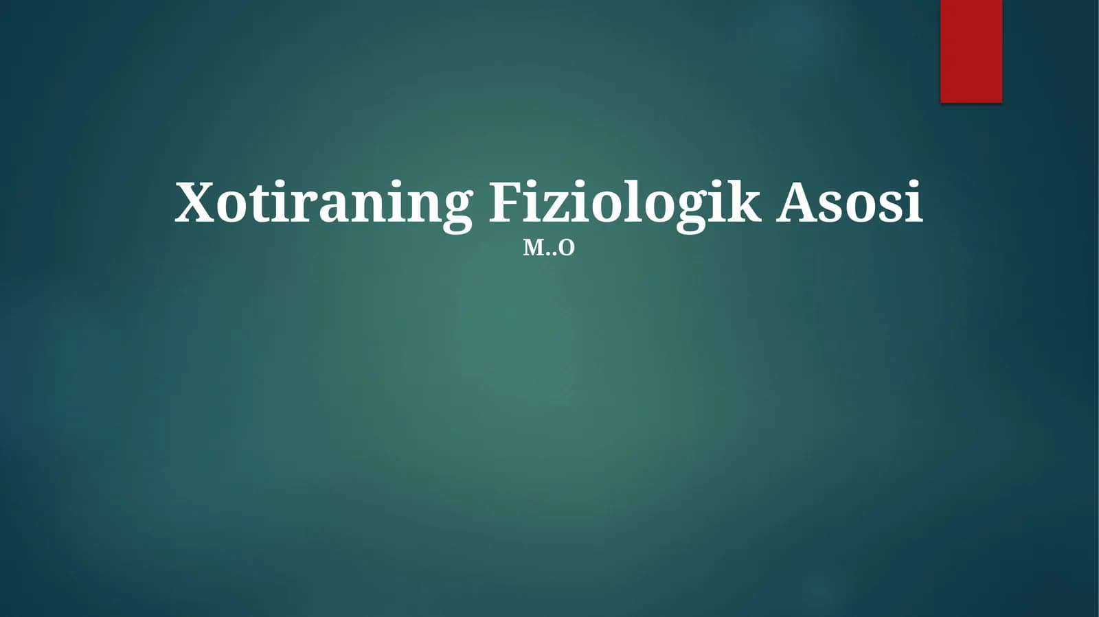 Xotiraning Fiziologik Asosi