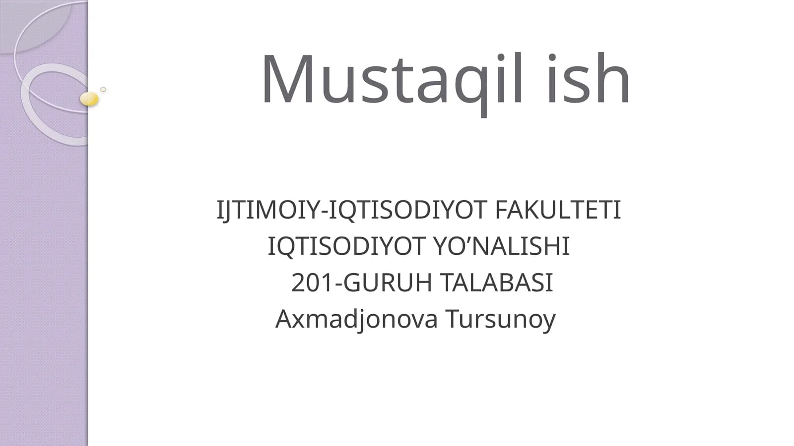 Asosiy Makroiqtisodiy Koʻrsatkichlarga Kirish