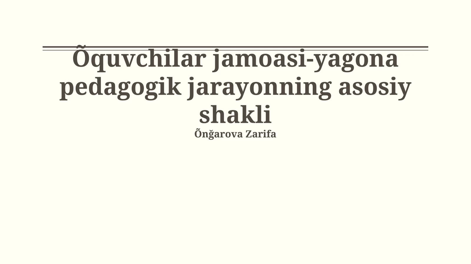 Talaba Jamoasi: Birlashgan Pedagogik Jarayonning Asosiy Shakli