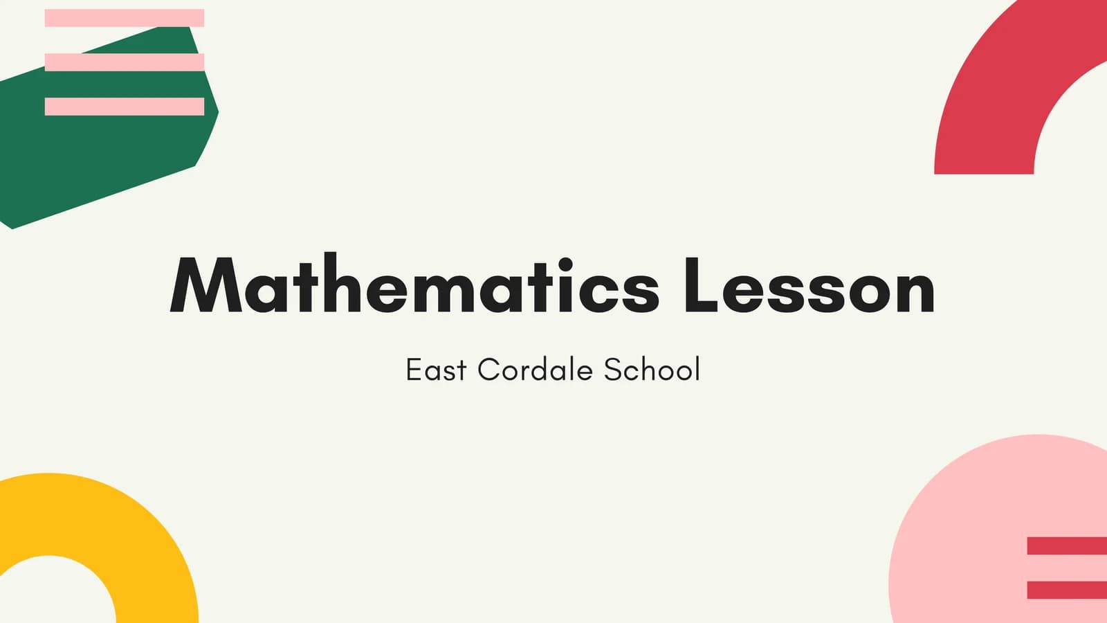 MATHEMATICS CLASS