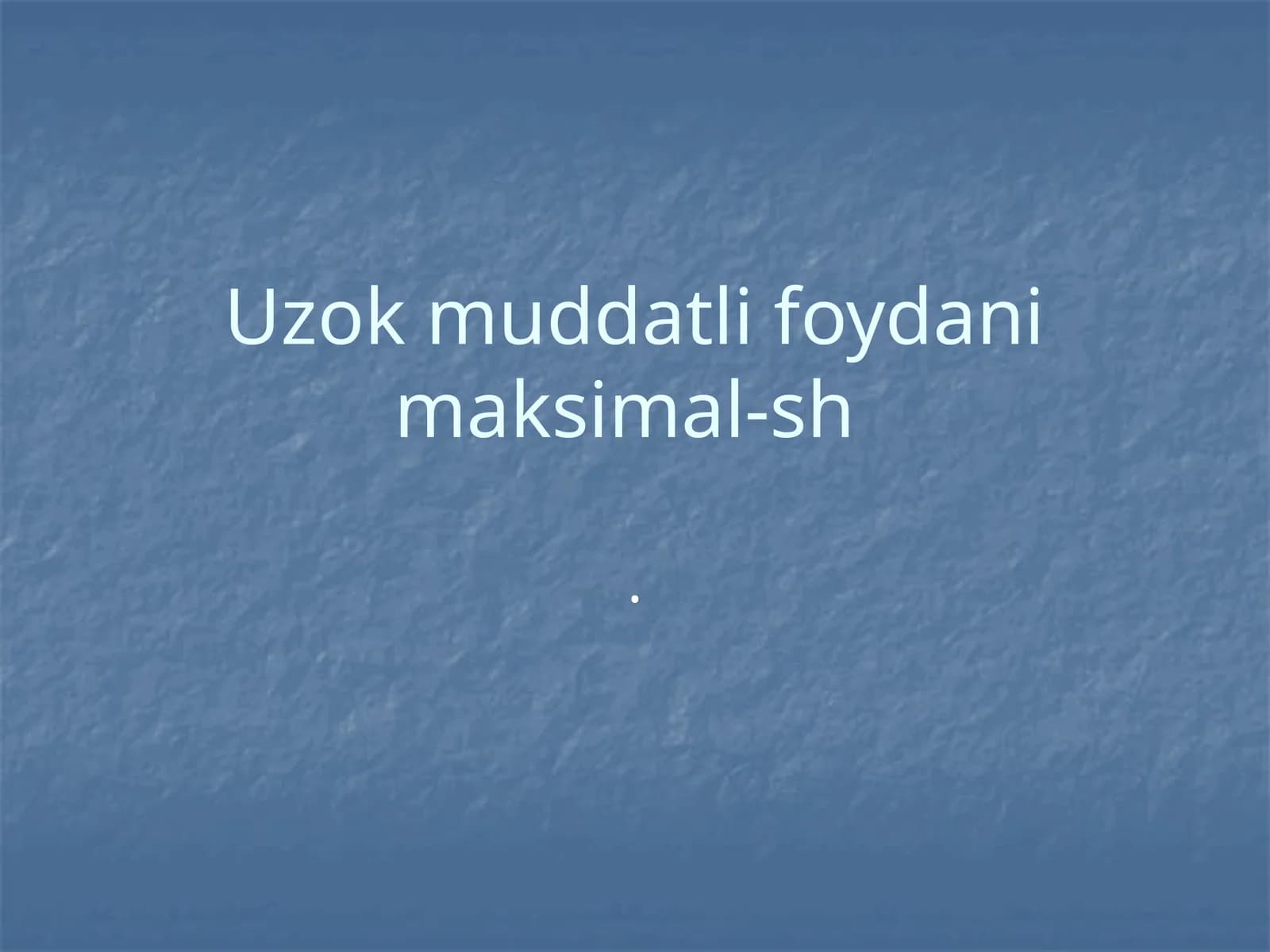 Kiymat va tannarx nazariyasi