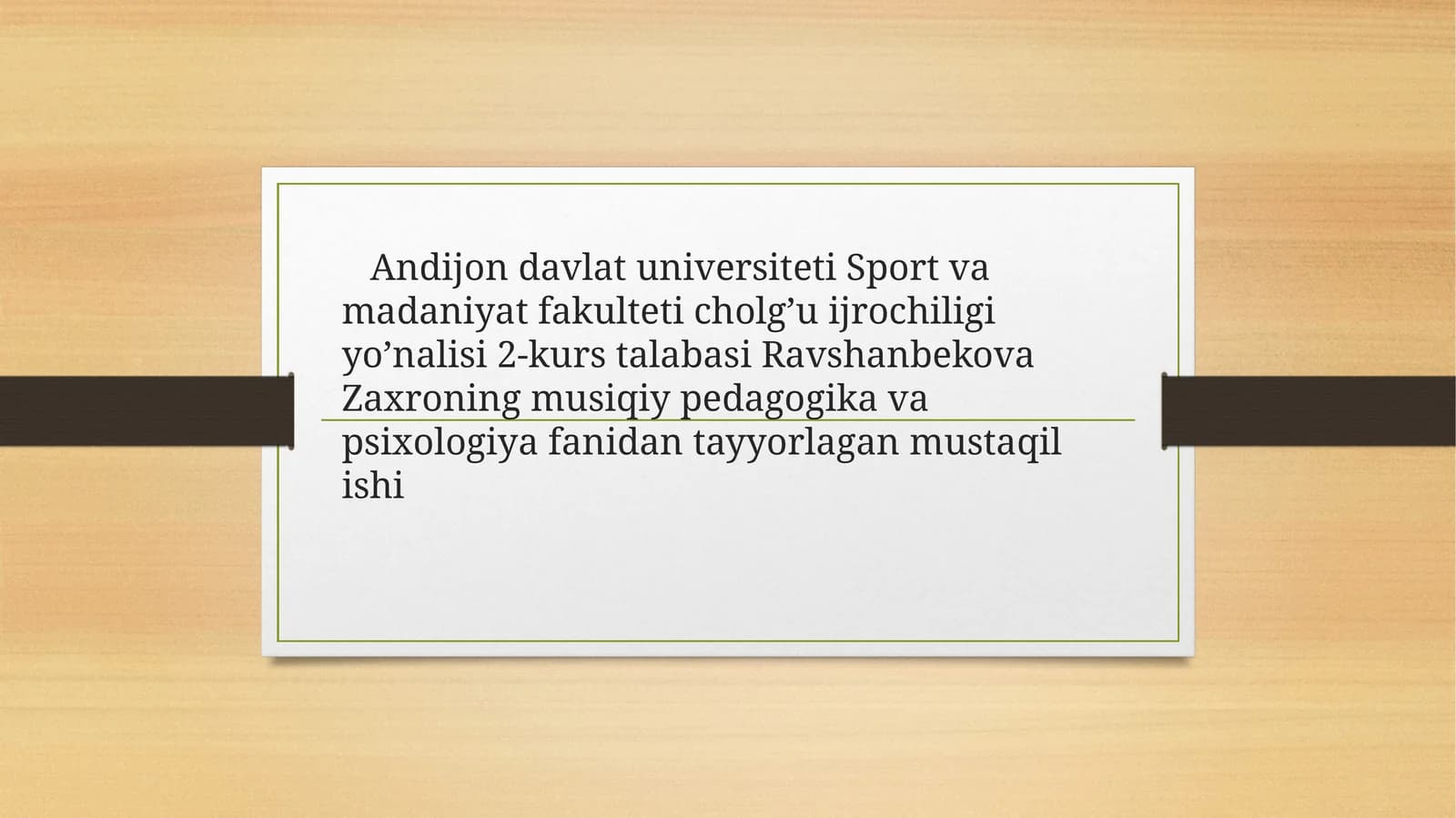 Musiqiypedagogika fanining predmeti