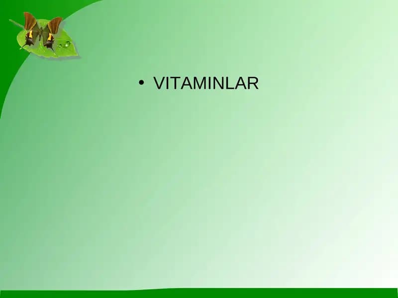 vitaminlar