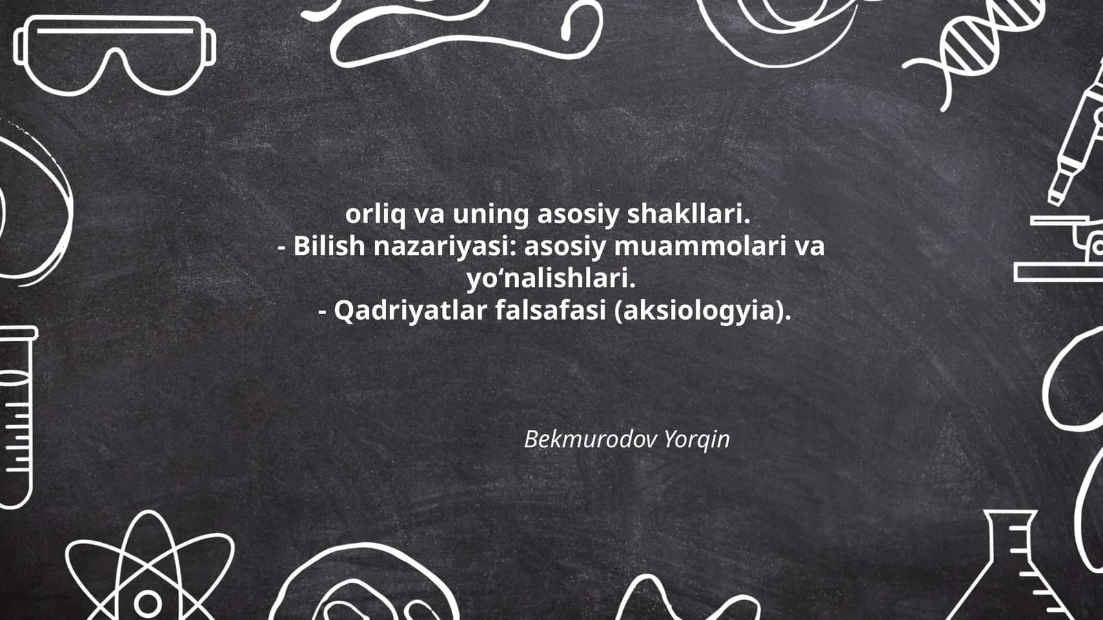 Borliq tushunchasi va uning falsafiy talqini