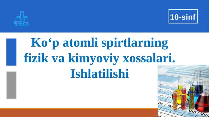 Ko‘patomlispirtlarning fizika va kimyoviy xossalari