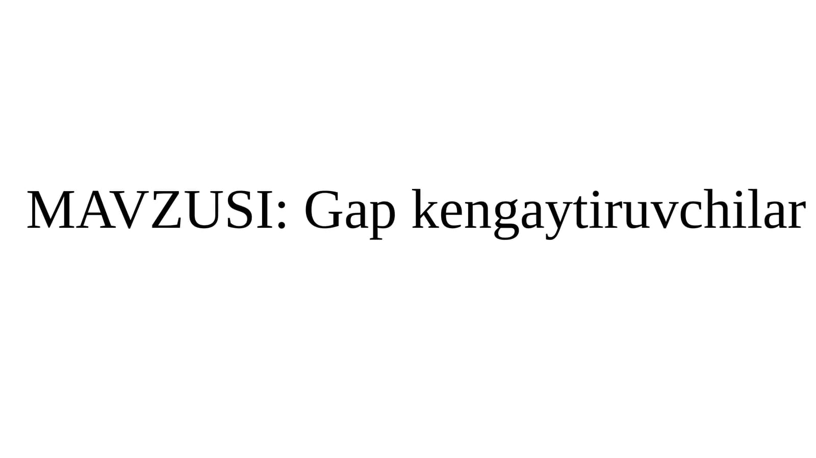 Gap kengaytiruvchilar