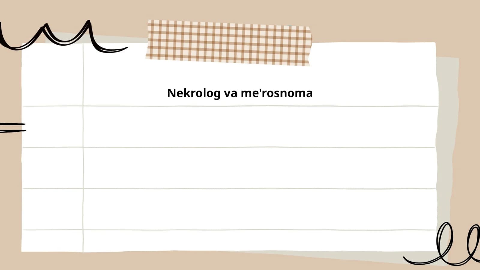 Nekrolog va me'rosnoma