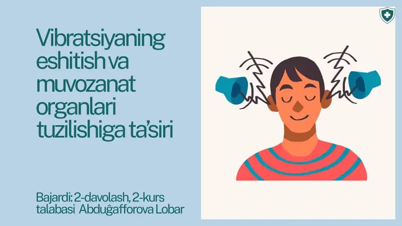 Vibratsiyaning eshitish va muvozanat organlari tuzilishiga ta’siri