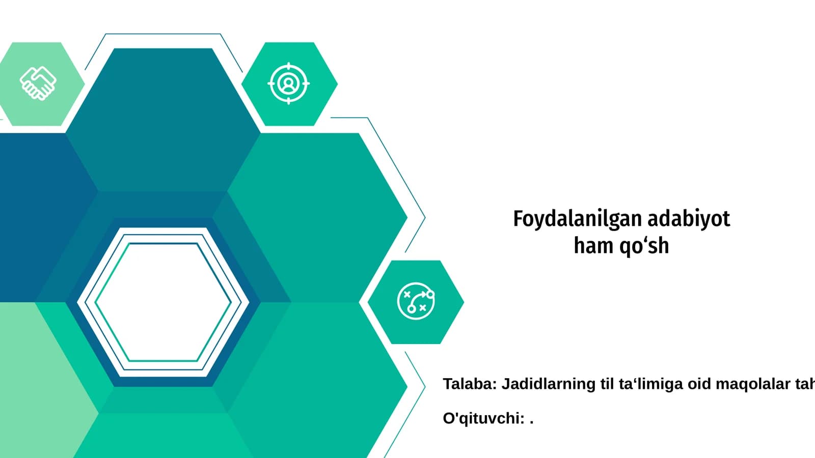 Foydalanilgan adabiyotlar