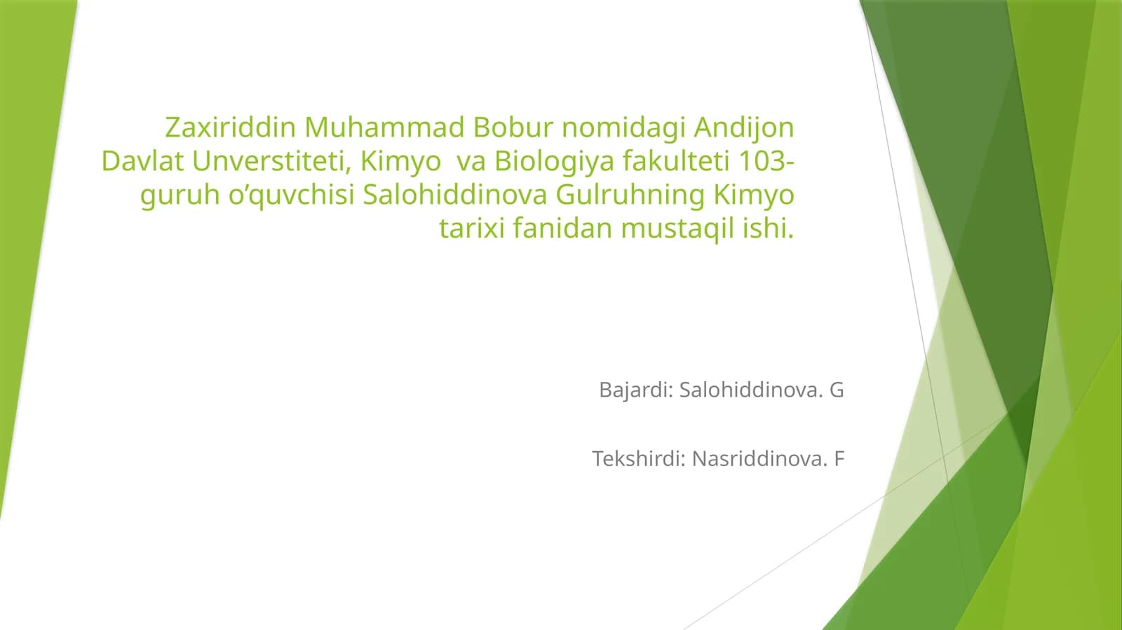 D.I.Mendeleyev haqida qisqacha malumot