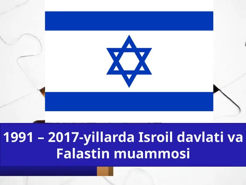 1991 – 2017-yillarda Isroil davlati va Falastin muammosi