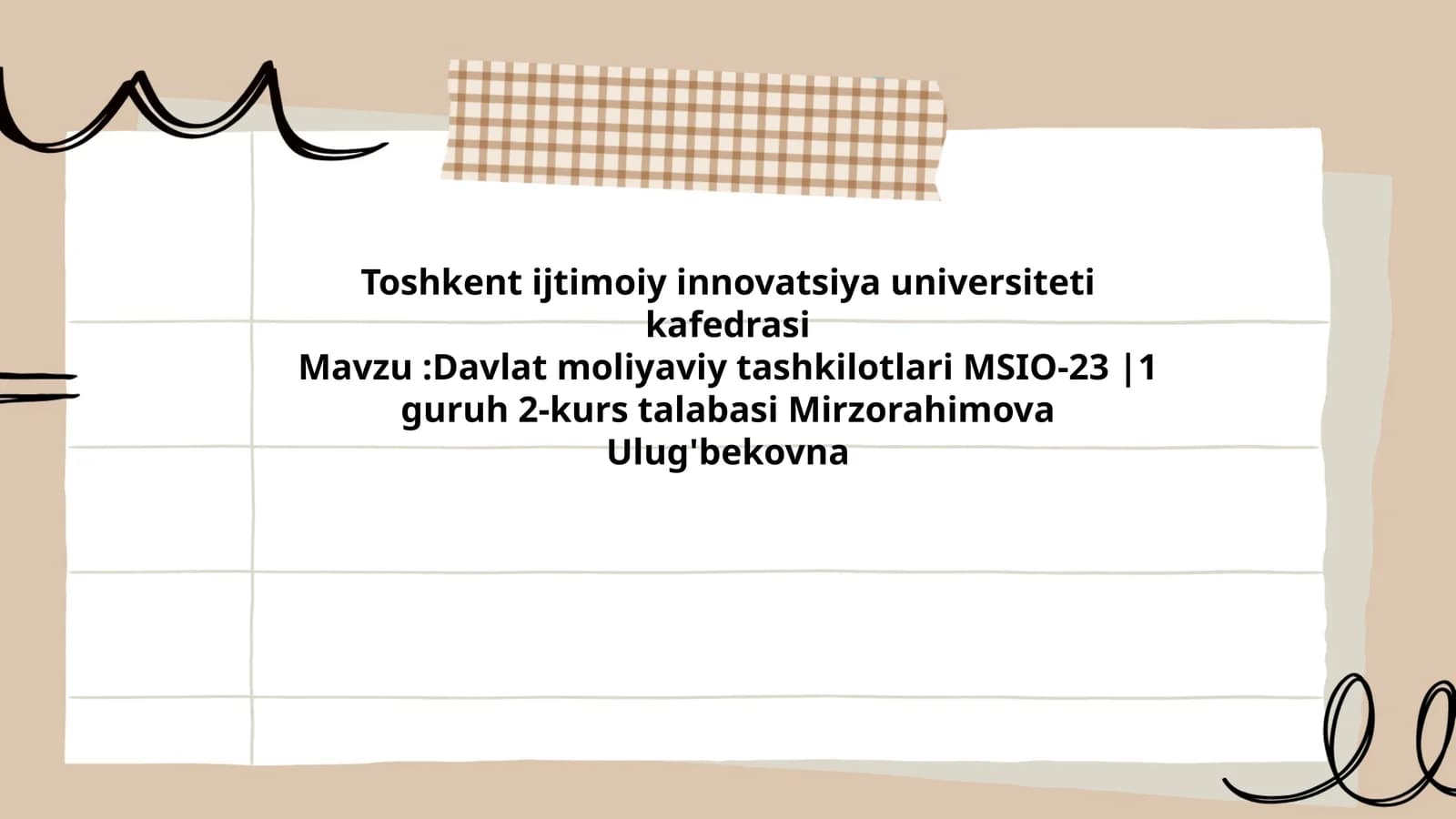 Davlat moliyaviy tashkilotlari MSIO-23