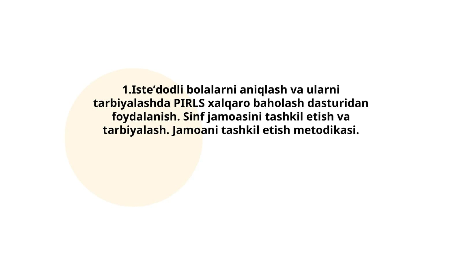 Sinf jamoasini tashkil etish va tarbiyalash