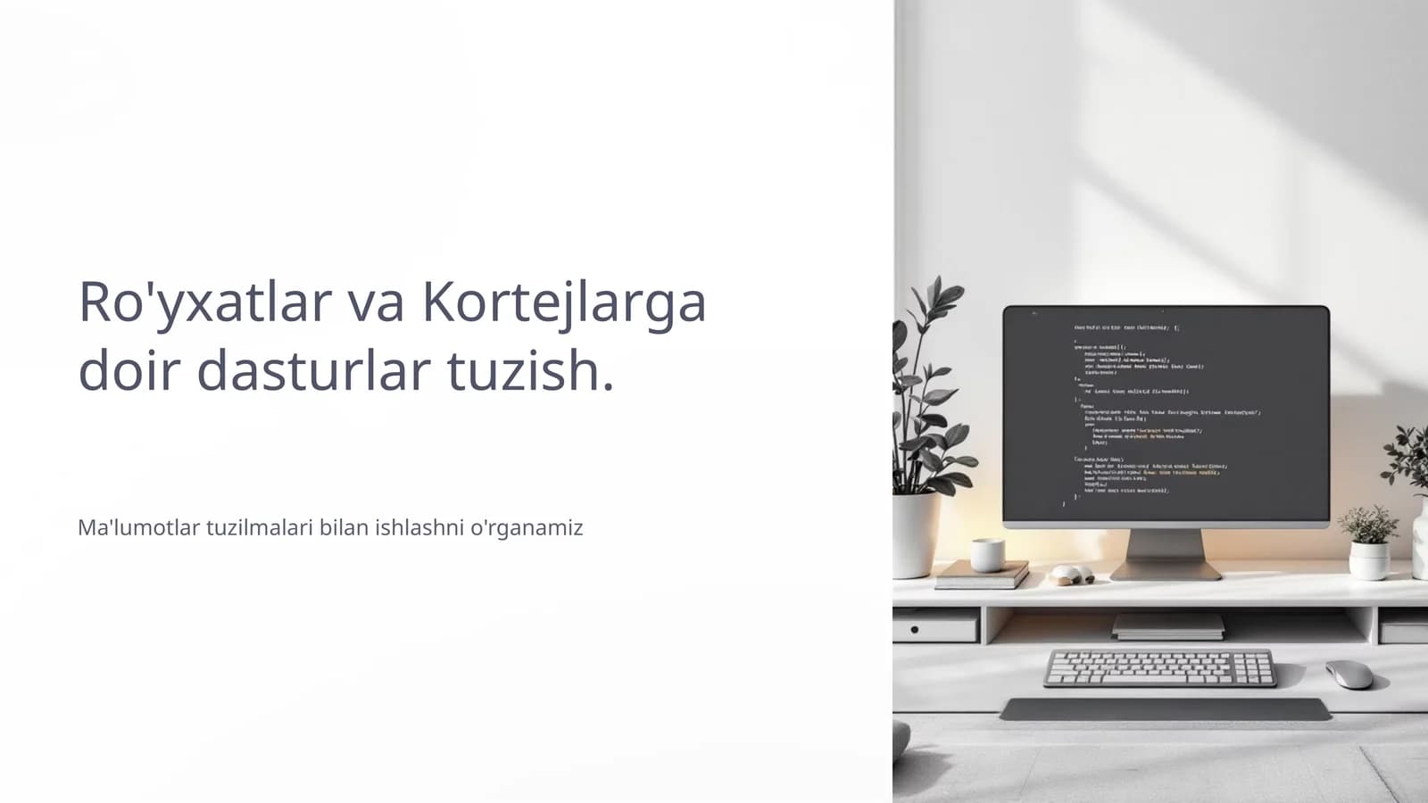 Ma'lumotlar Tuzilmalari Nima?