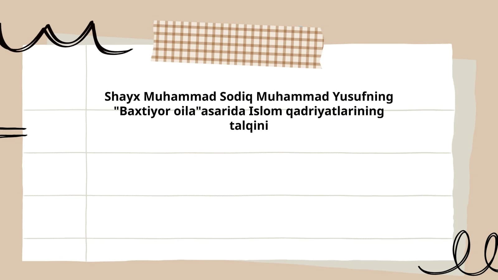 Baxtiyor oila