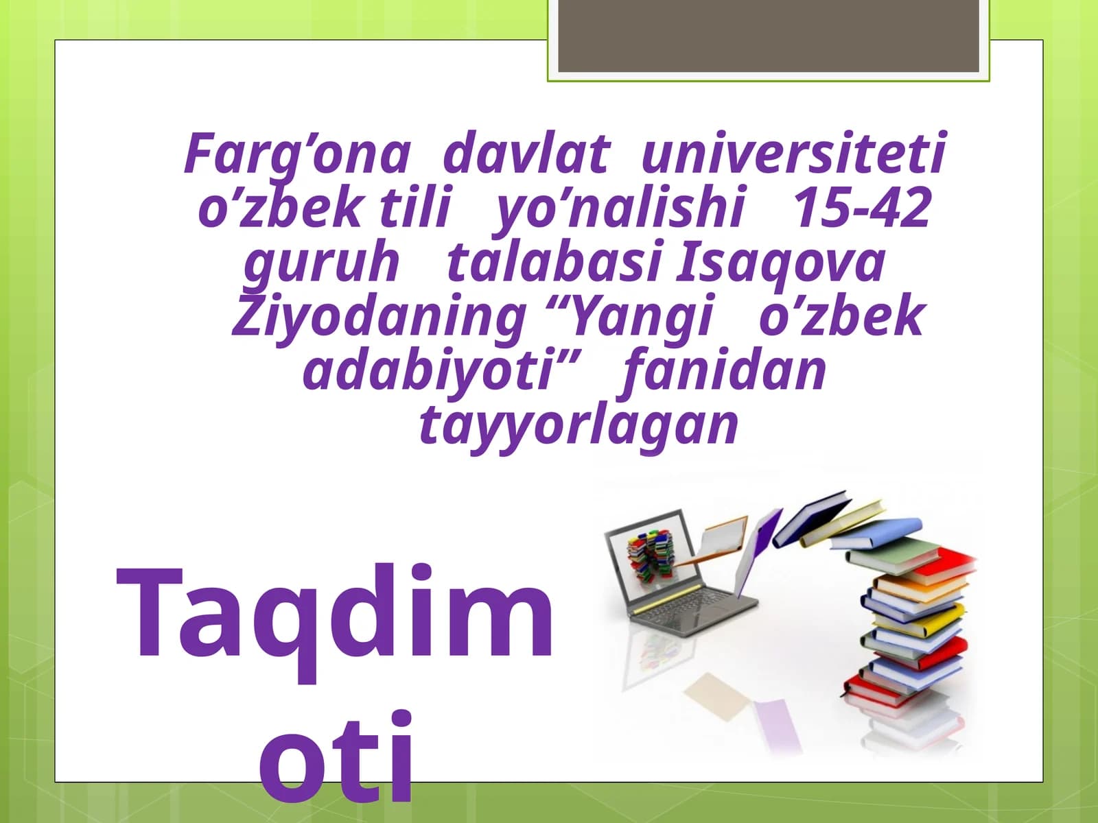 Yangi o'zbek adabiyoti