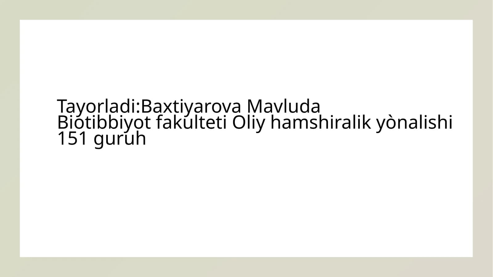 Akusher genekologik bo'limlar sanitariya bakteriologik tekshiruvi va hujjatlariga muvofiq hifz usullarini baholash