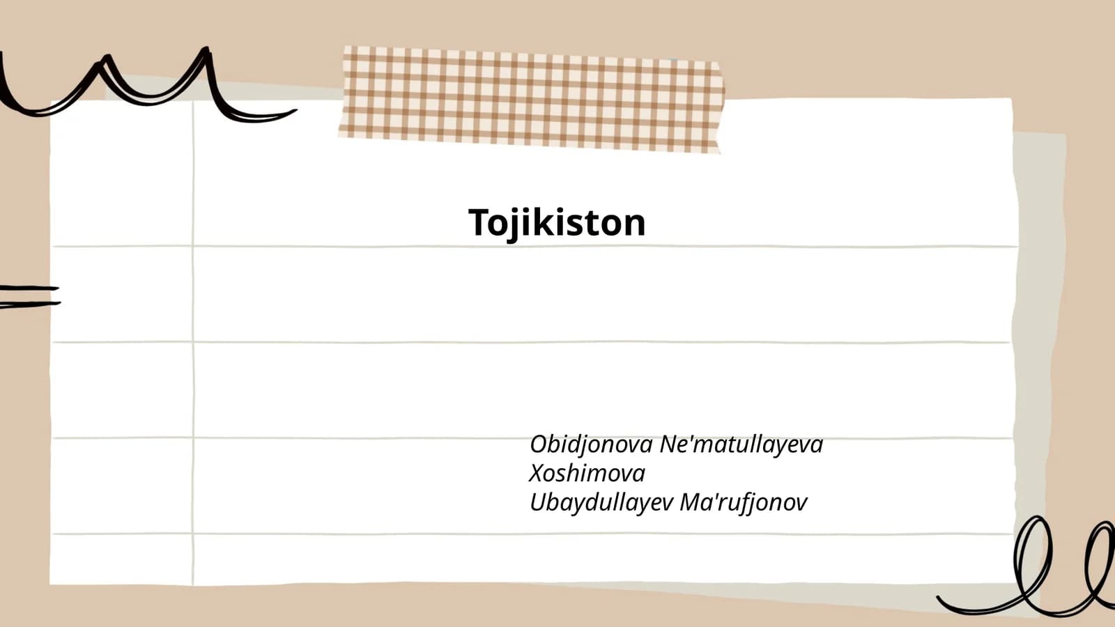 Tojikiston Geografik Joylashuvi va Hududi