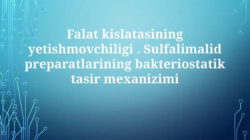 Folat yetishmovchiligi: sabablari, belgilari va diagnostikasi