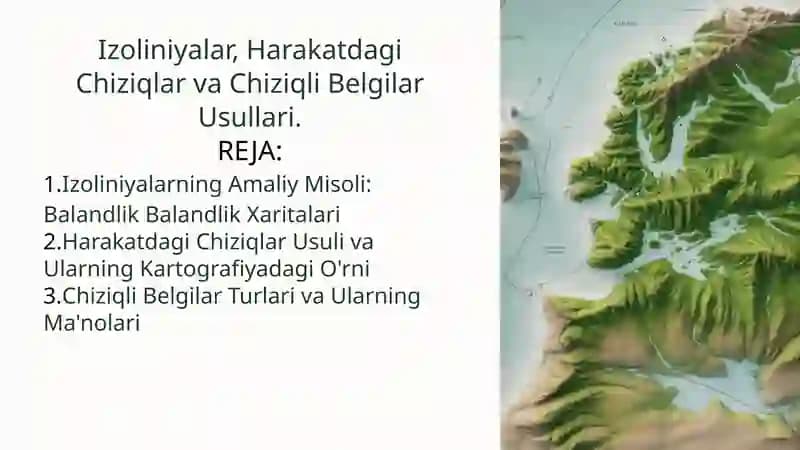 Izoliniyalar, Harakatdagi Chiziqlar va Chiziqli Belgilar Usullari