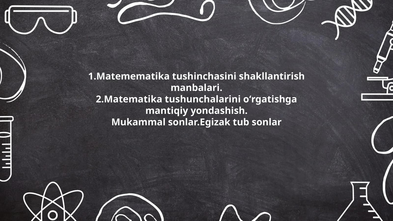 Matematika tushinchasini shakllantirish manbalari