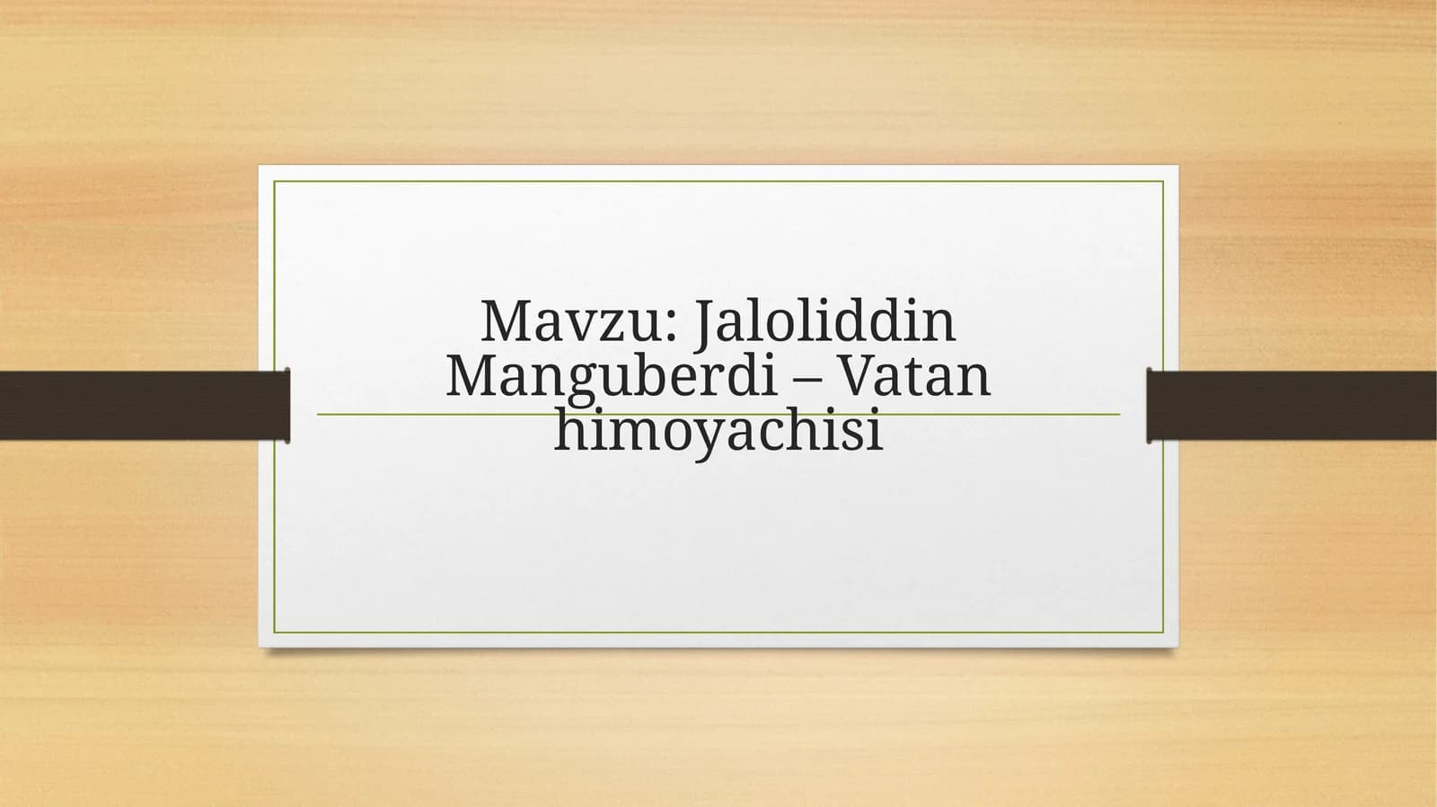 Jaloliddin Manguberdi - Vatanhimoyachisi