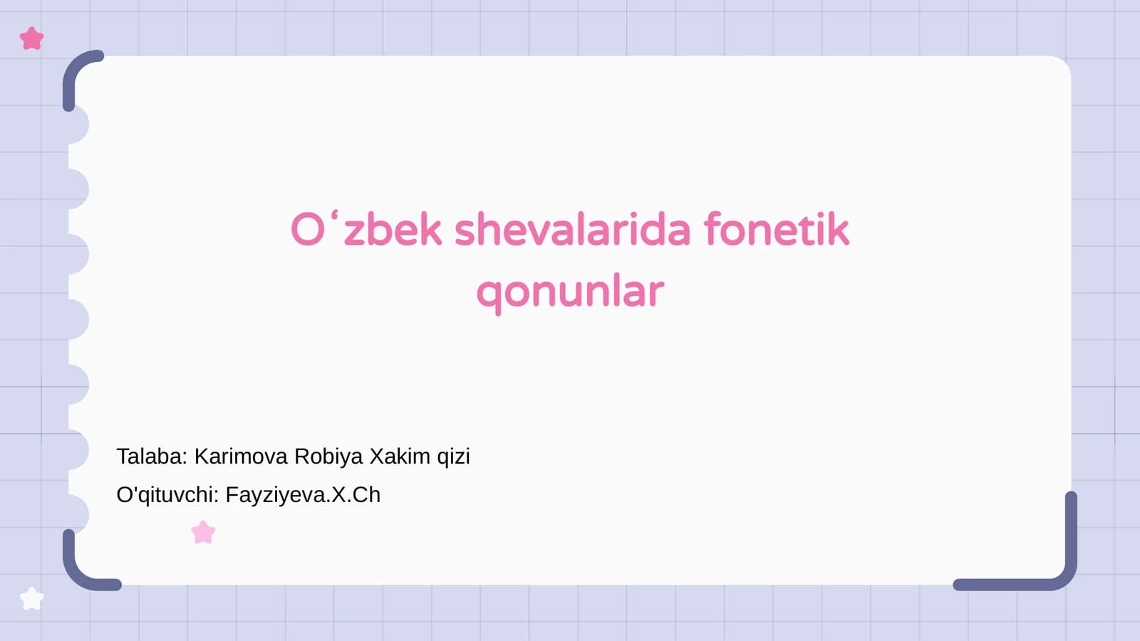 Oʻzbek Shevalarida Fonеtik Qonunlar