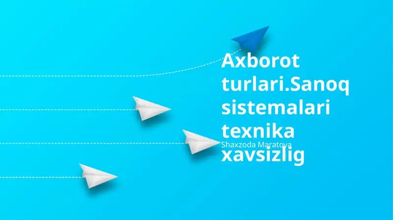 Ma'lumot turlari