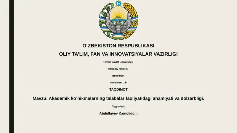 Akademik ko'nikmalar