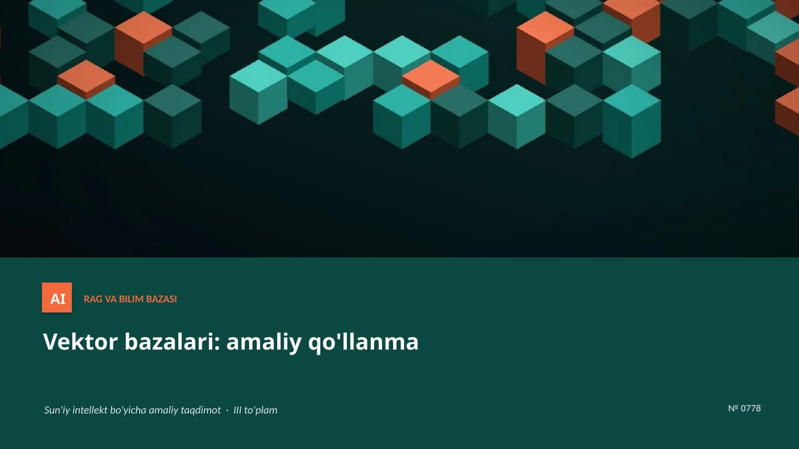 Vektor bazalari: amaliy qo'llanma