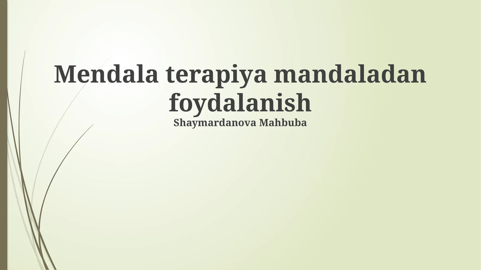 Mendala terapiya mandaladan foydalanish