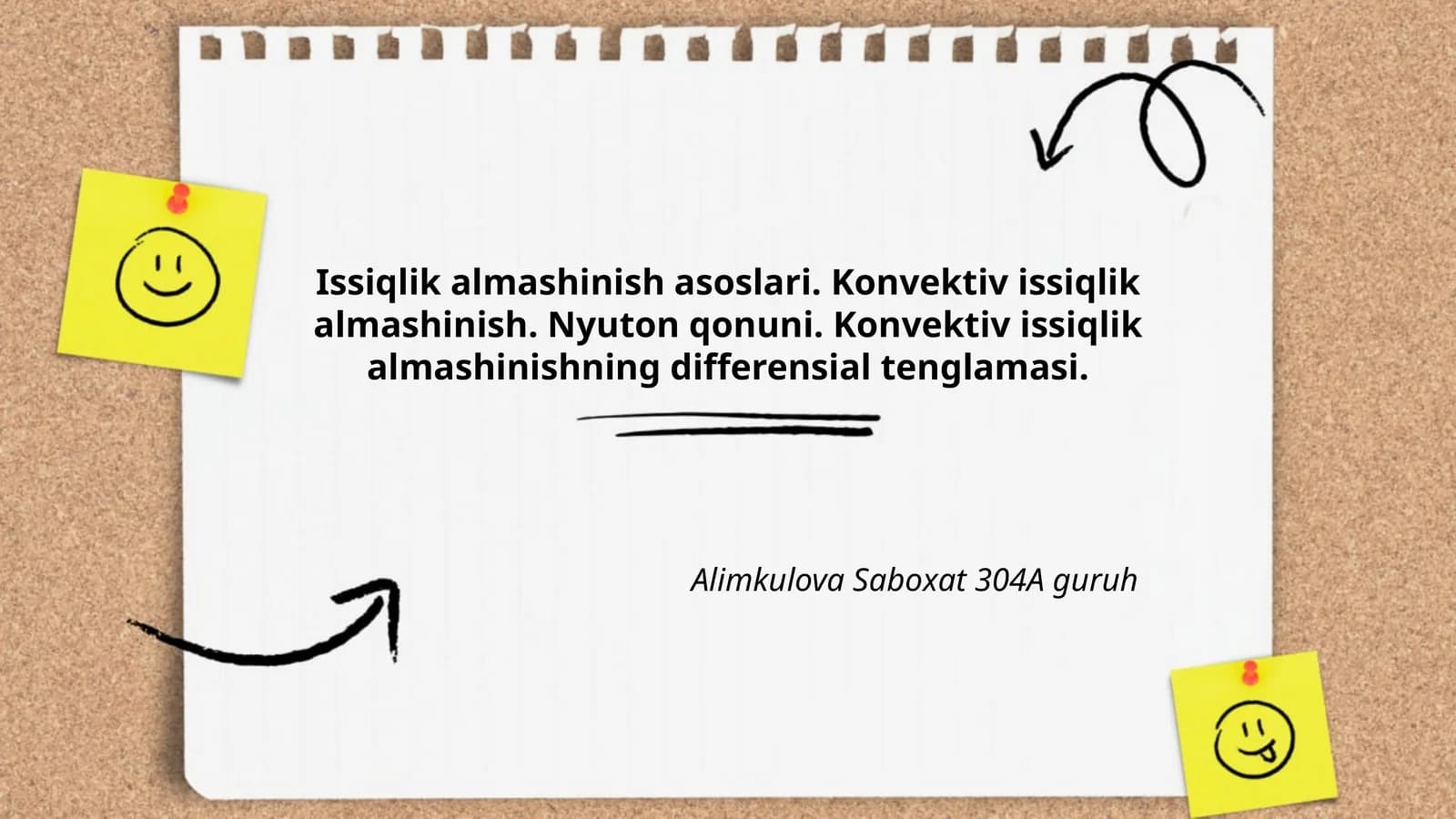 Issiqlik almashinish asoslari