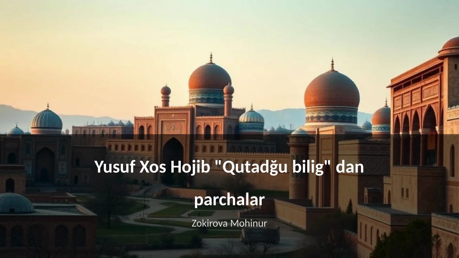 Qutadğu bilig