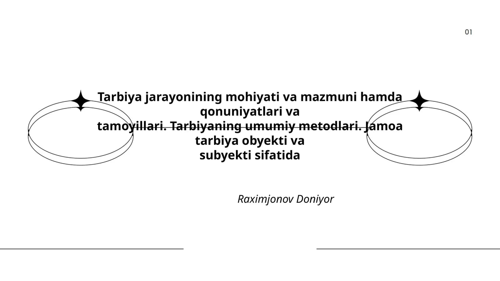 Tarbiya jarayonining mohiyati va mazmuni