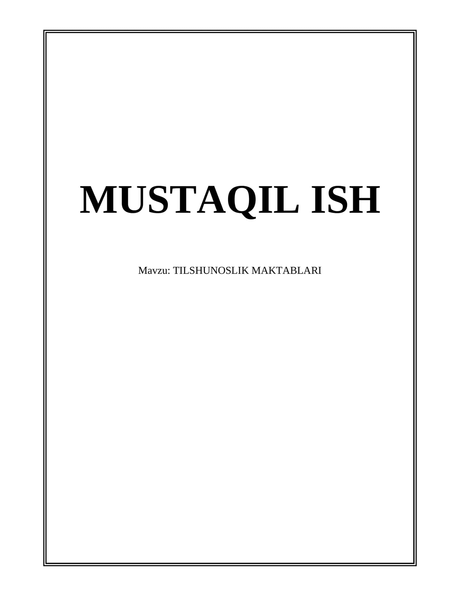 Strukturalistik tilshunoslik maktabi