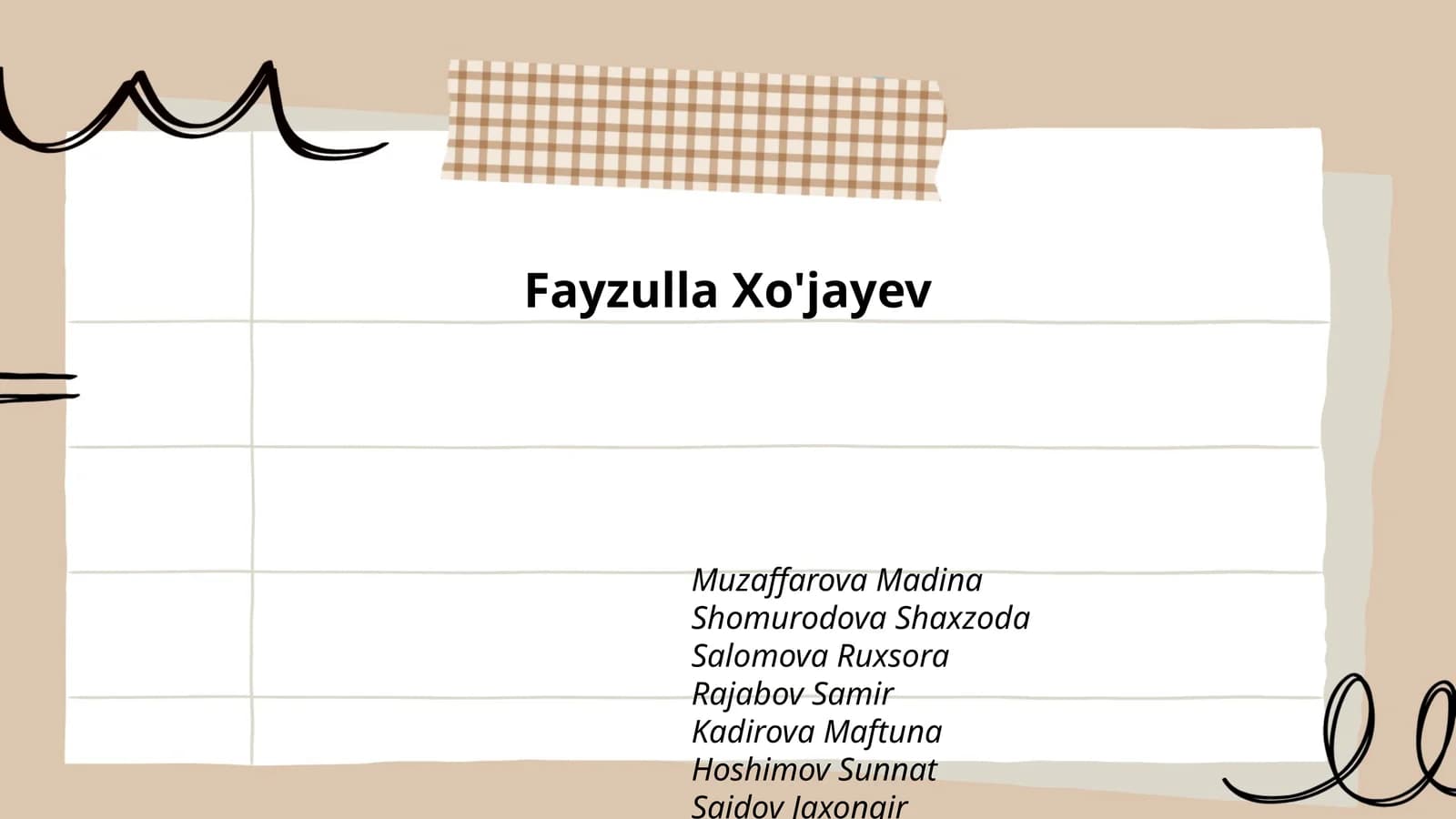 Fayzulla Xo'jayevning hayoti