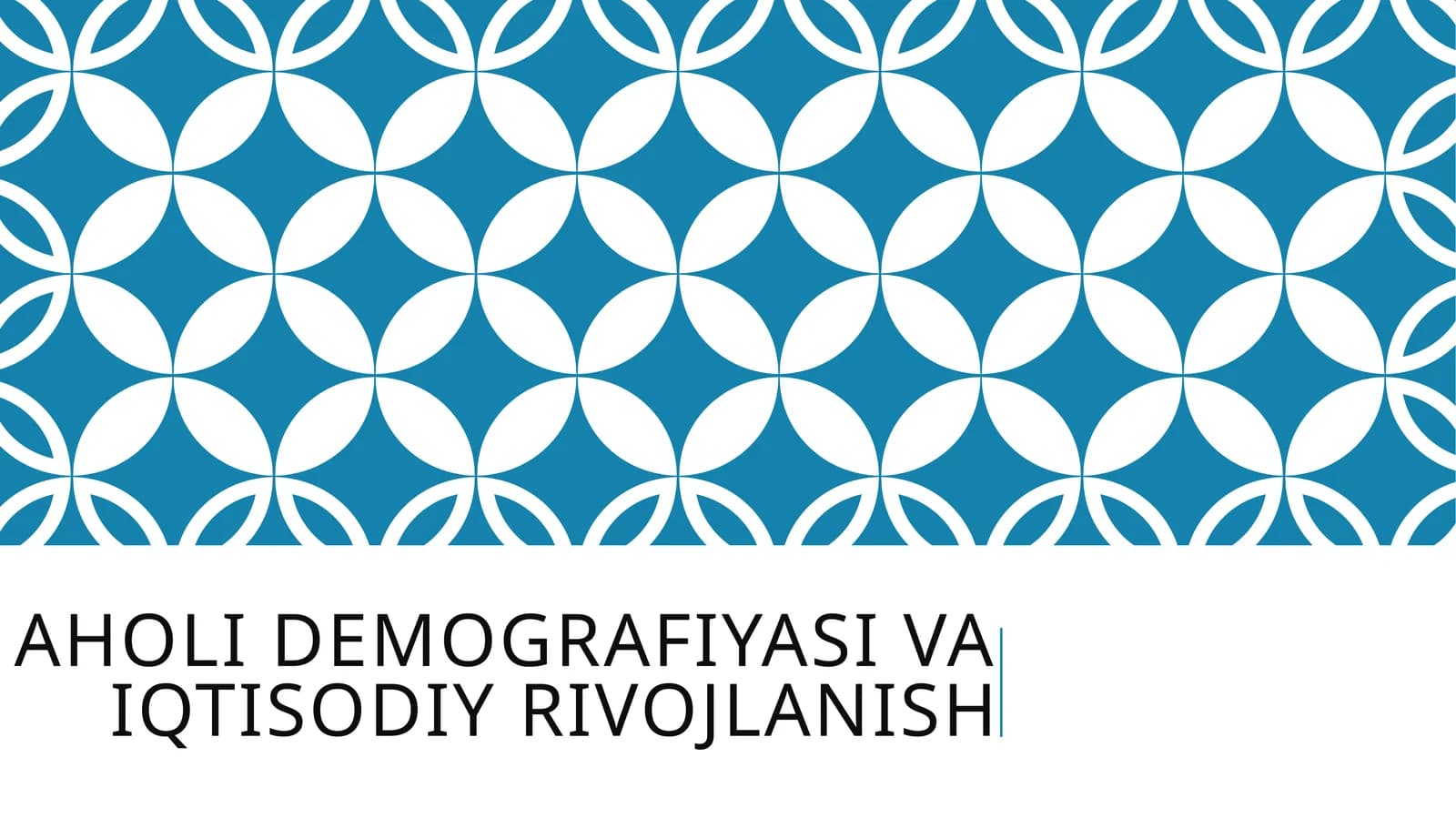 Aholi demografiyasi va iqtisodiy rivojlanish