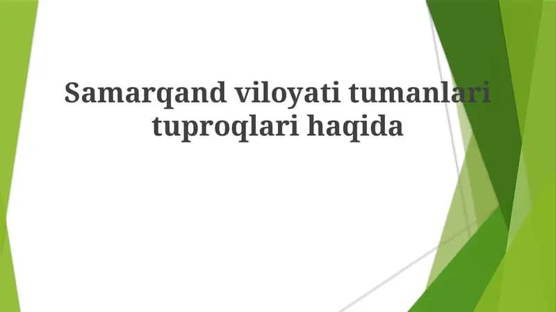Samarqand viloyati tuproqlari