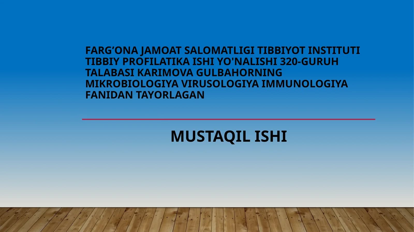Tashqi muhitning mikrobiologiyaviy omillariga ta’sir