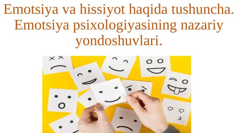 Emotsiya Psixologiyasi