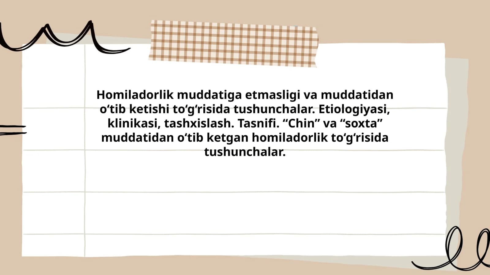 Homiladorlik Muddatlari va O‘tishi