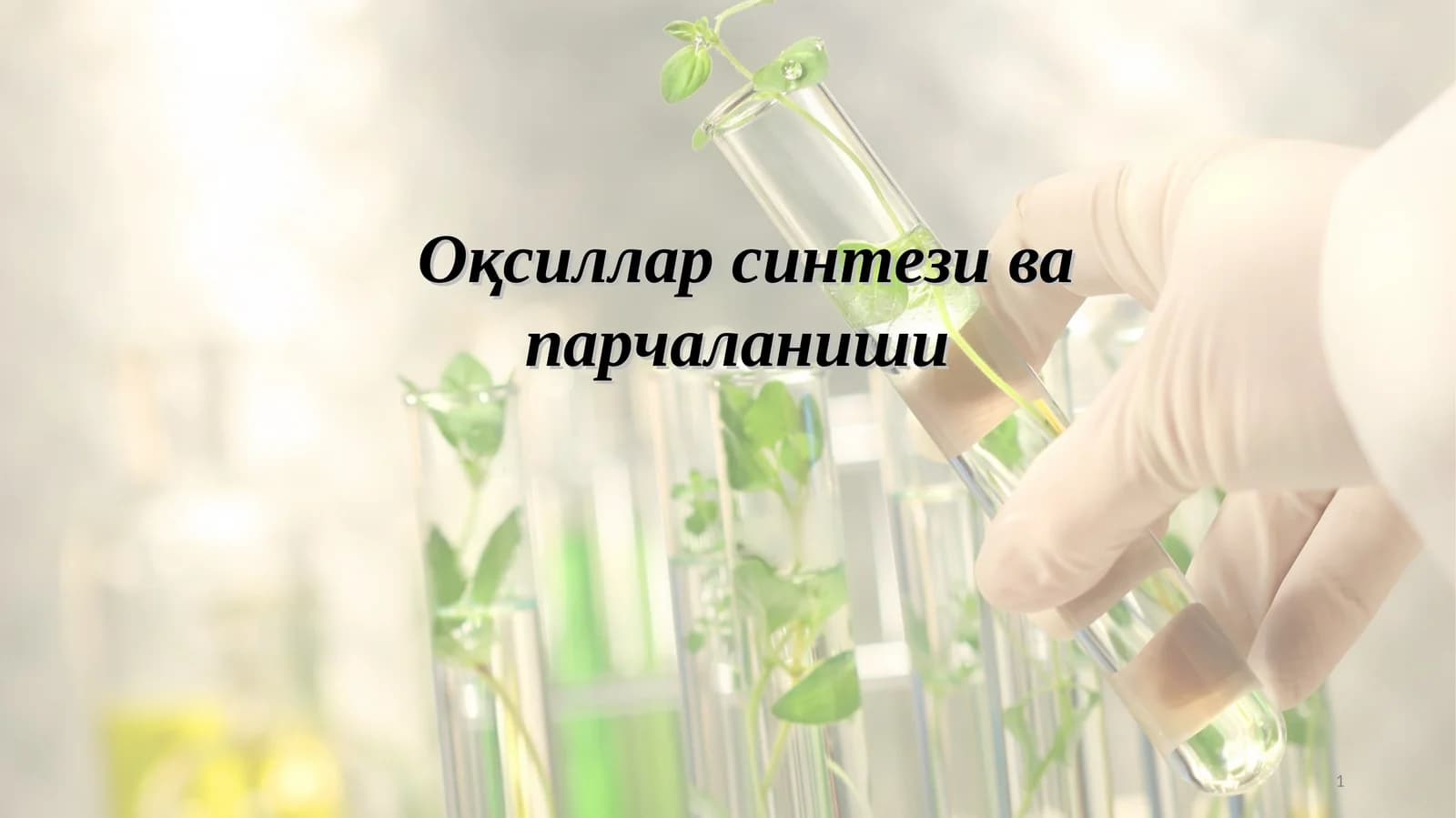 Оқсиллар синтези ва парчаланиши